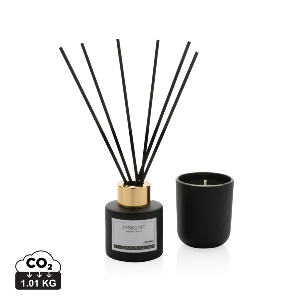 Logo trade advertising products picture of: Ukiyo candle and fragrance sticks gift set