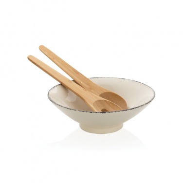 Logotrade promotional merchandise picture of: Ukiyo salad bowl with bamboo salad server