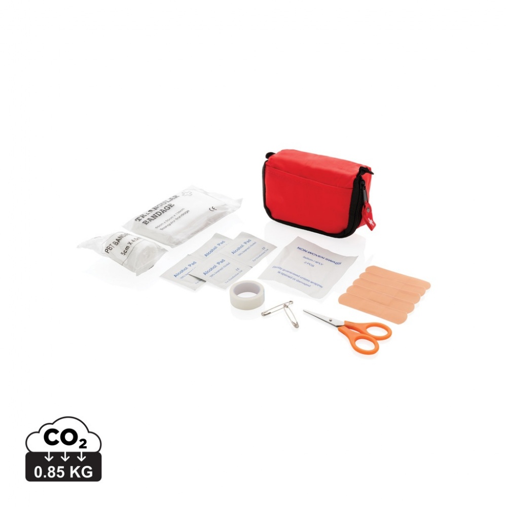 Logo trade promotional product photo of: First aid set in pouch