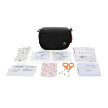 Logo trade corporate gift photo of: RCS recycled nubuck PU pouch first aid set mailable
