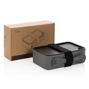 Logo trade promotional giveaways image of: GRS recycled PP lunch box with spork