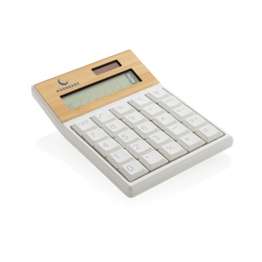 Logotrade corporate gift picture of: Utah RCS recycled plastic and  bamboo calculator