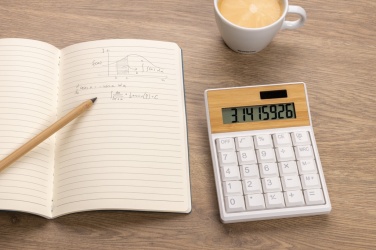 Logotrade promotional merchandise picture of: Utah RCS recycled plastic and  bamboo calculator
