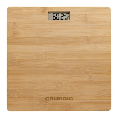 Logo trade promotional gift photo of: Grundig Bamboo Digital Body Scale