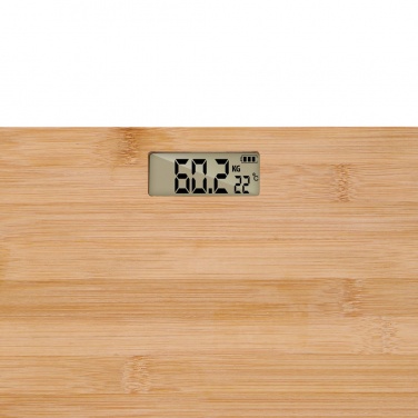 Logo trade corporate gifts picture of: Grundig Bamboo Digital Body Scale