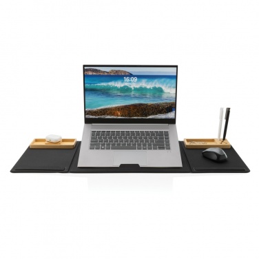 Logo trade promotional items image of: Impact AWARE RPET Foldable desk organizer with laptop stand