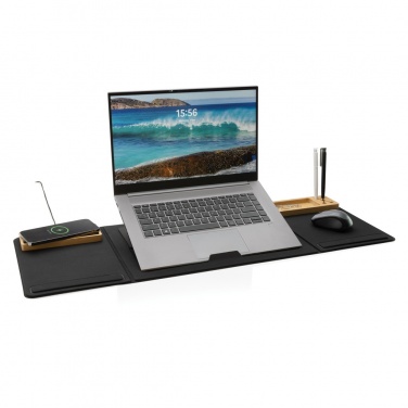 Logo trade advertising product photo of: Impact AWARE RPET Foldable desk organizer with laptop stand