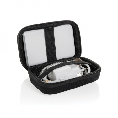 Logo trade corporate gifts image of: Surge RCS recyled PET 20W type C 3 pcs charging set