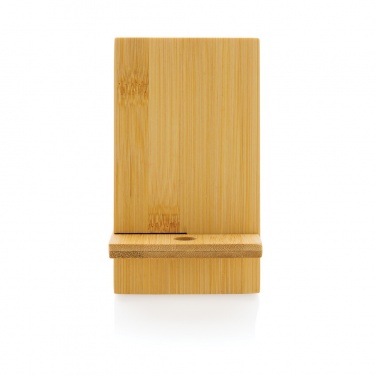 Logo trade advertising product photo of: Bamboo phone stand in kraft box