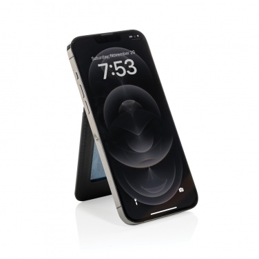 Logotrade promotional gift image of: Magstand RCS recycled PU magnetic phone wallet with stand