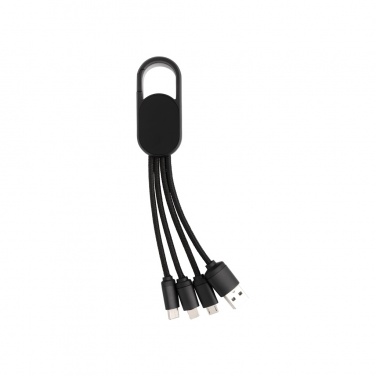 Logo trade corporate gifts image of: 4-in-1 cable with carabiner clip