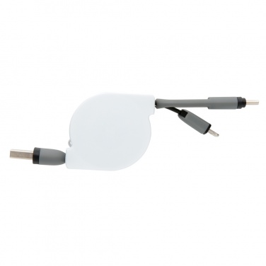 Logo trade business gift photo of: 3-in-1 retractable cable