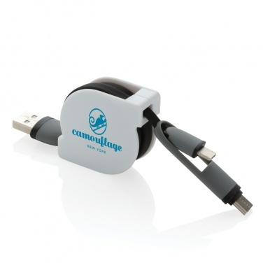 Logotrade promotional product image of: 3-in-1 retractable cable