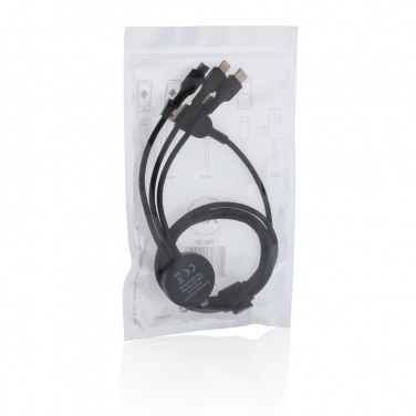 Logotrade promotional item picture of: Light up logo 6-in-1 cable