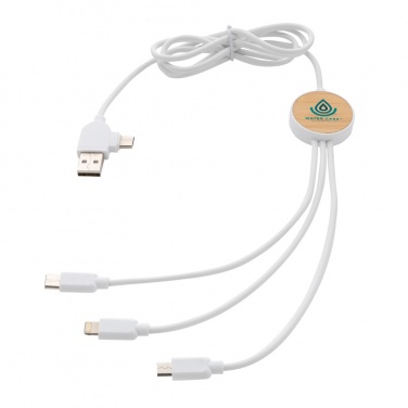 Logotrade promotional giveaways photo of: RCS recycled plastic Ontario 6-in-1 cable