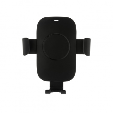 Logotrade promotional gift picture of: RCS recycled plastic 10W wireless charging car holder