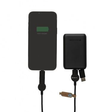Logotrade promotional item image of: Oakland RCS recycled plastic 6-in-1 fast charging 45W cable