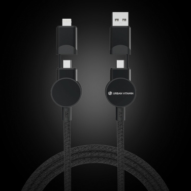 Logotrade promotional product image of: Oakland RCS recycled plastic 6-in-1 fast charging 45W cable