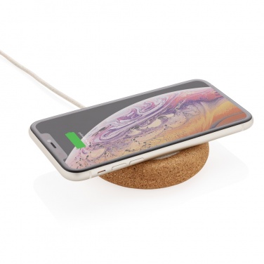 Logotrade promotional products photo of: Cork and Wheat 5W wireless charger