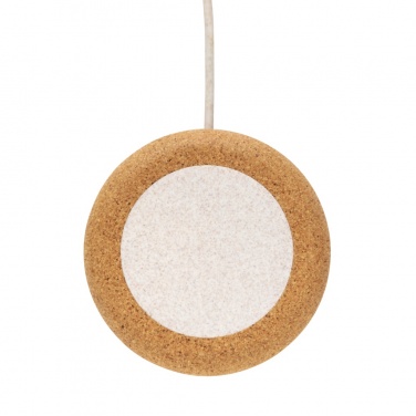 Logo trade business gift photo of: Cork and Wheat 5W wireless charger