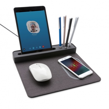 Logo trade promotional merchandise photo of: Air mousepad with 5W wireless charging and USB