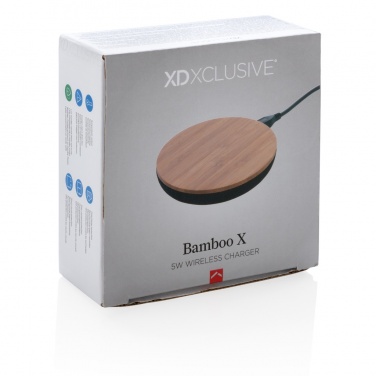 Logotrade promotional gifts photo of: Bamboo X 5W wireless charger