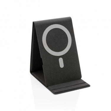 Logo trade business gifts image of: Artic Magnetic 10W wireless charging phone stand