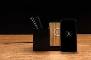 Logo trade promotional items picture of: Ontario RCS recycled plastic 10W wireless charger