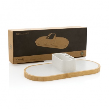 Logo trade business gift photo of: Ontario RCS rplastic 10W dual wireless