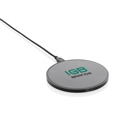 Logo trade business gift photo of: RCS standard recycled plastic 10W wireless charger