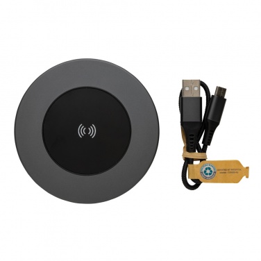 Logo trade promotional items picture of: Terra RCS recycled aluminium 10W wireless charger