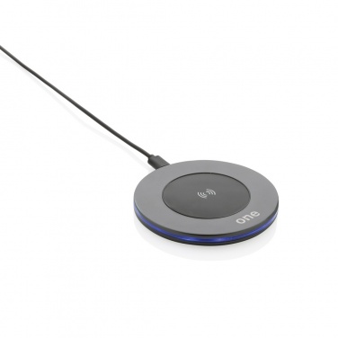 Logo trade promotional items image of: Terra RCS recycled aluminium 10W wireless charger