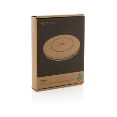 Logo trade promotional products picture of: Terra RCS recycled aluminium 10W wireless charger