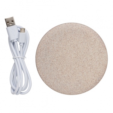 Logotrade promotional giveaway image of: 5W Wheat straw wireless charger