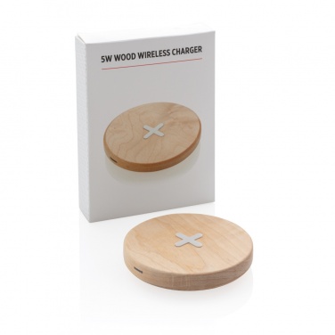 Logotrade promotional gift image of: 5W wood wireless charger