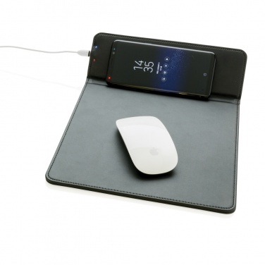 Logotrade promotional gift picture of: Mousepad with 5W wireless charging