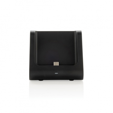 Logo trade promotional product photo of: Powerbase RCS recycled plastic 3 in 1 charger with powerbank