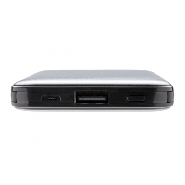 Logo trade promotional merchandise picture of: 5.000 mAh Pocket Powerbank with integrated cables