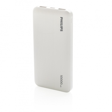 Logo trade promotional item photo of: Philips 10.000 mAh slim powerbank