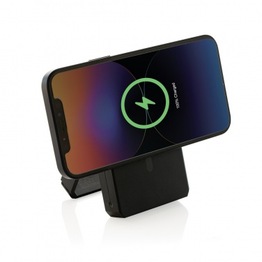 Logotrade promotional gift picture of: Skywave RCS rplastic solar powerbank 5000 mAh 10W wireless