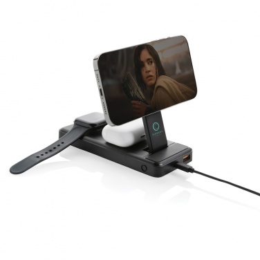 Logotrade promotional products photo of: Fenwick RCS recycled plastic 10000mah  3 in 1 fast powerbank