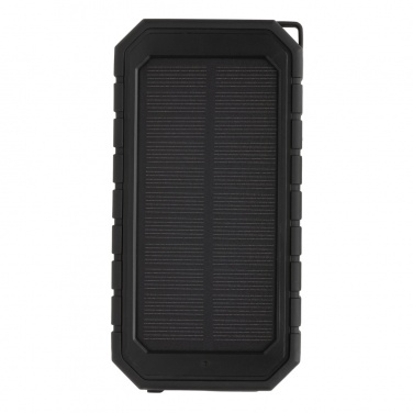 Logo trade promotional items picture of: RCS recycled plastic Solar powerbank with 10W Wireless