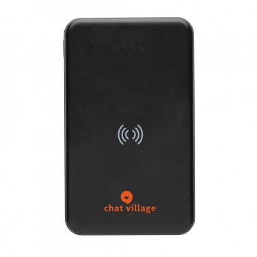 Logo trade business gift photo of: RCS recycled plastic 5.000 mAh 5W wireless powerbank