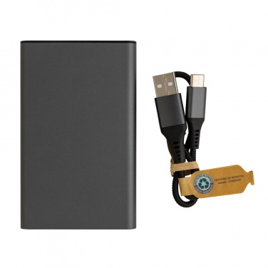 Logotrade promotional giveaway picture of: Terra RCS recycled aluminium powerbank 5.000 mAh