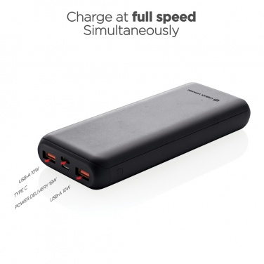 Logo trade promotional item photo of: Urban Vitamin Pasadena 20.000 mAh 18W PD powerbank