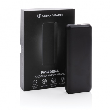 Logotrade advertising product image of: Urban Vitamin Pasadena 20.000 mAh 18W PD powerbank