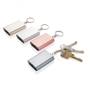 Logo trade promotional items image of: 1.000 mAh keychain powerbank