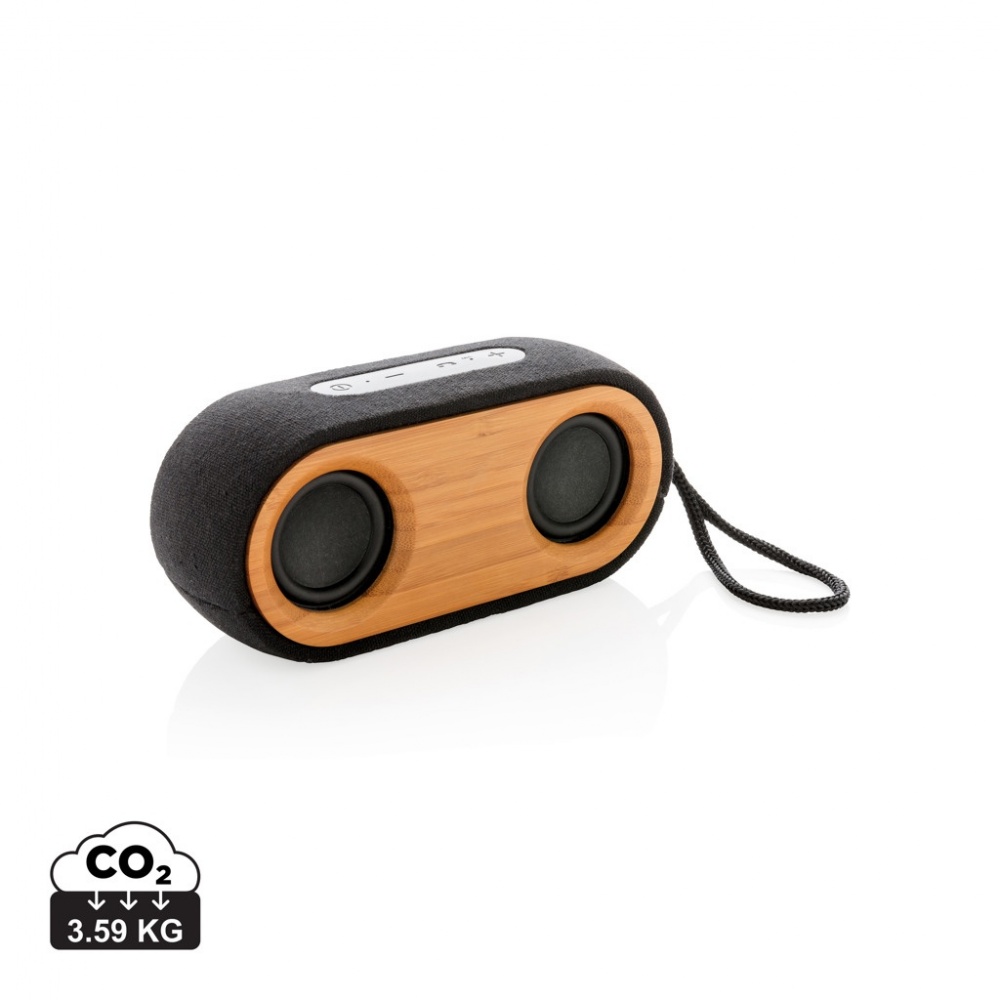 Logotrade promotional merchandise image of: Bamboo X double speaker