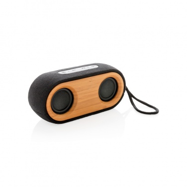 Logotrade promotional product picture of: Bamboo X double speaker