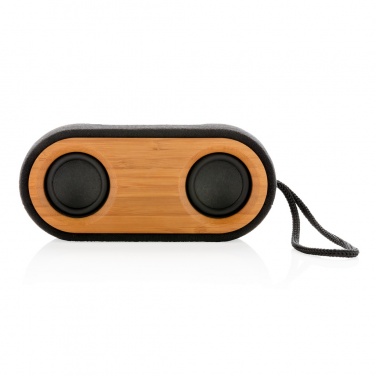 Logo trade advertising product photo of: Bamboo X double speaker
